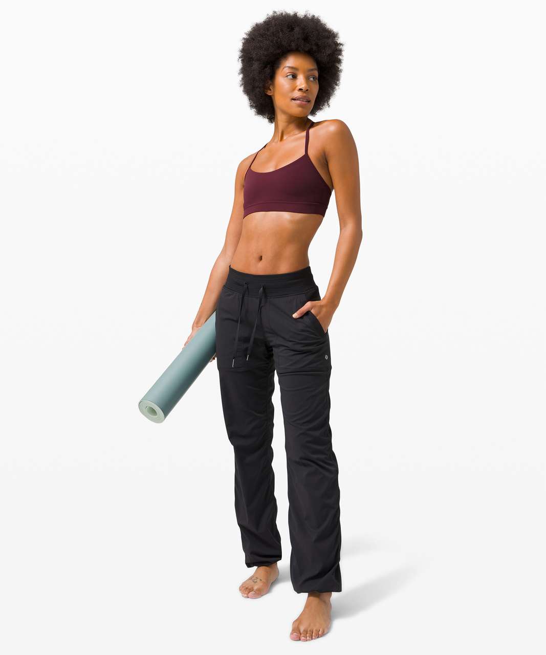 Lululemon Flow Y Strappy Bra Nulu *Light Support, A–C Cups - Black - lulu  fanatics