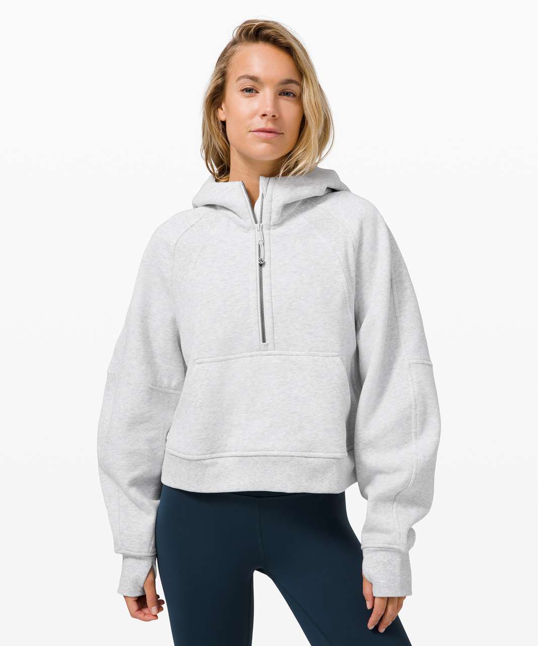 Lululemon Scuba Oversized 1/2 Zip Hoodie - Heathered Core Ultra