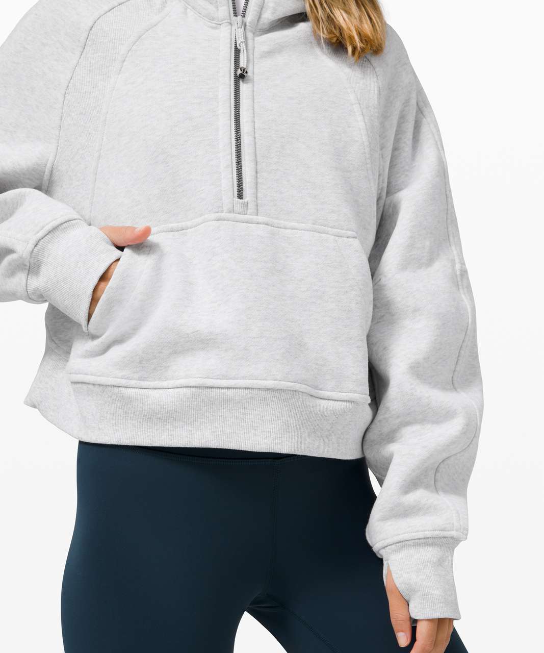 Lululemon Loungeful Hoodie - Heathered Core Ultra Light Grey - lulu fanatics