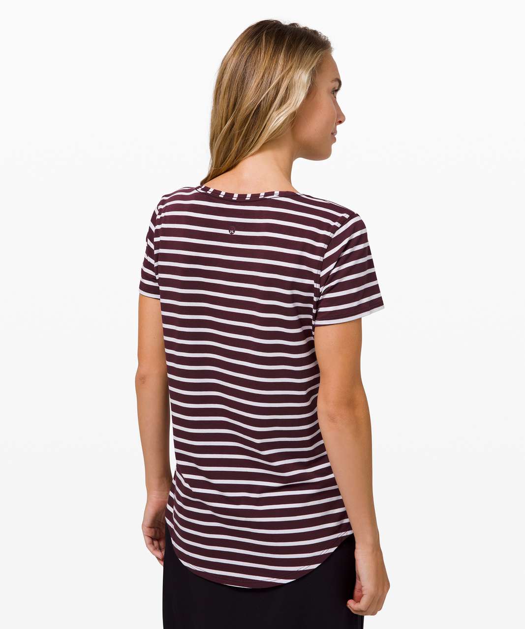 Lululemon Love Crew III - Yachtie Stripe Cassis White