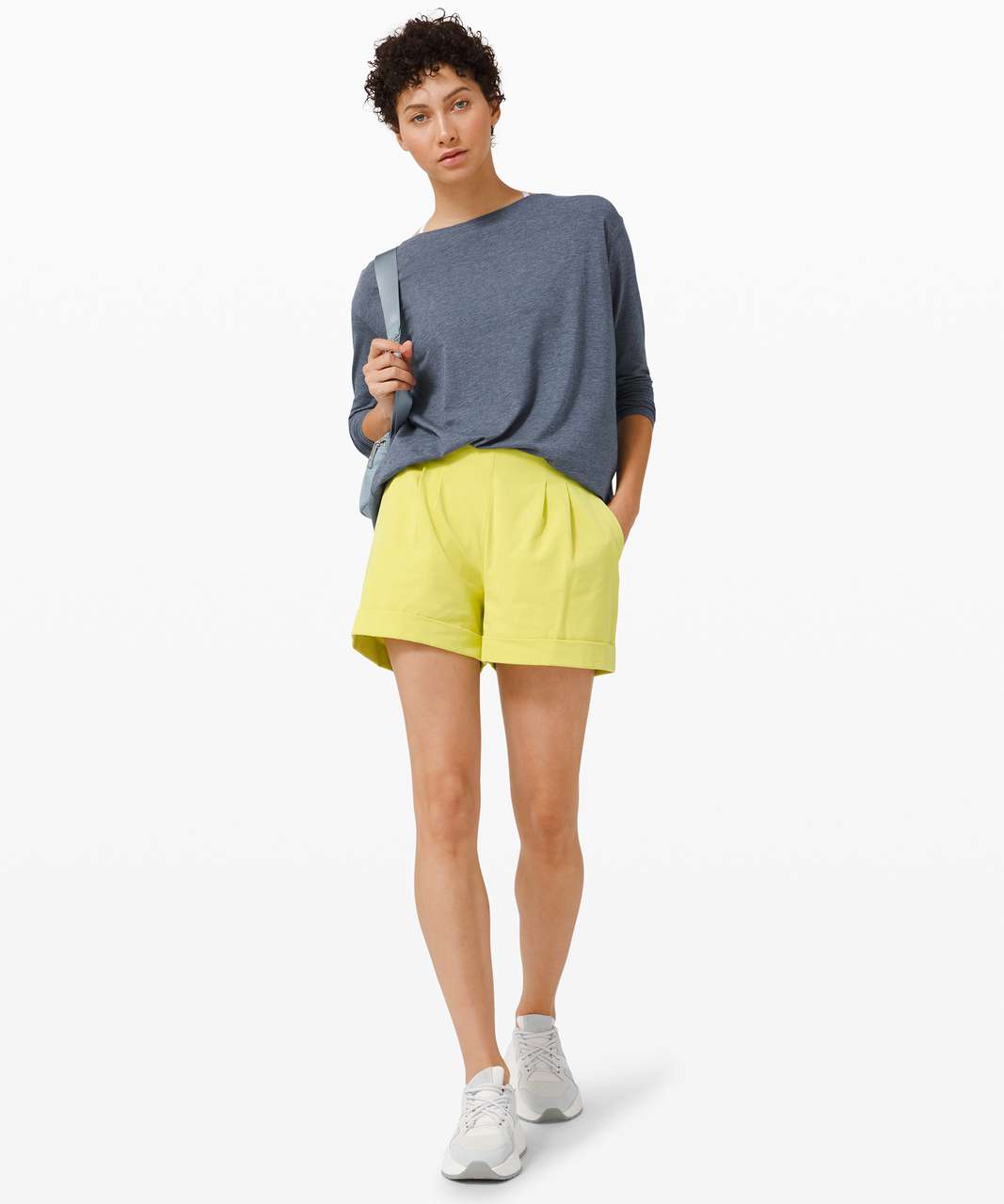 Lululemon Back In Action Long Sleeve Blue Linen 2 - $50 (13% Off