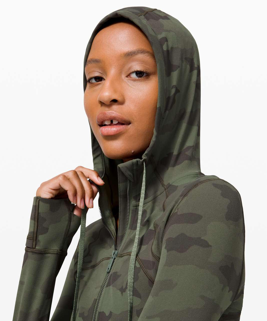 Lululemon Hooded Define Jacket *Nulu - Heritage 365 Camo Green Twill Multi