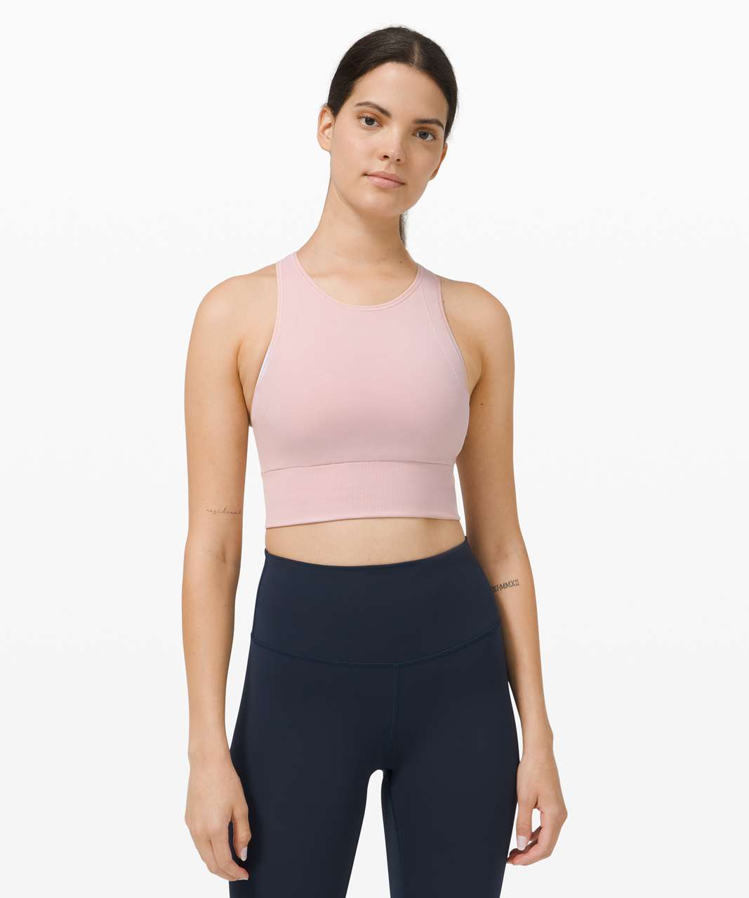 Lululemon Ebb to Train Bra *Medium Support, C/D Cup - Porcelain Pink ...