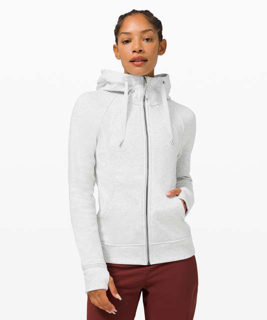 Lululemon Scuba Hoodie *Light Cotton Fleece - Twillines White Black - lulu  fanatics