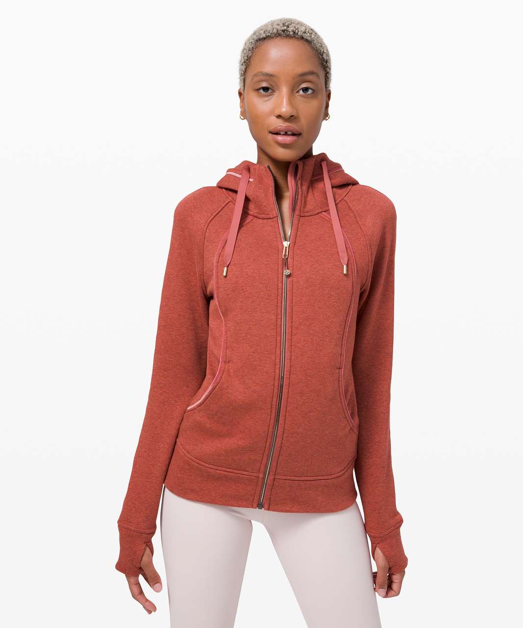 Lululemon Scuba Hoodie *Plush - Heathered Soft Cranberry / Soft