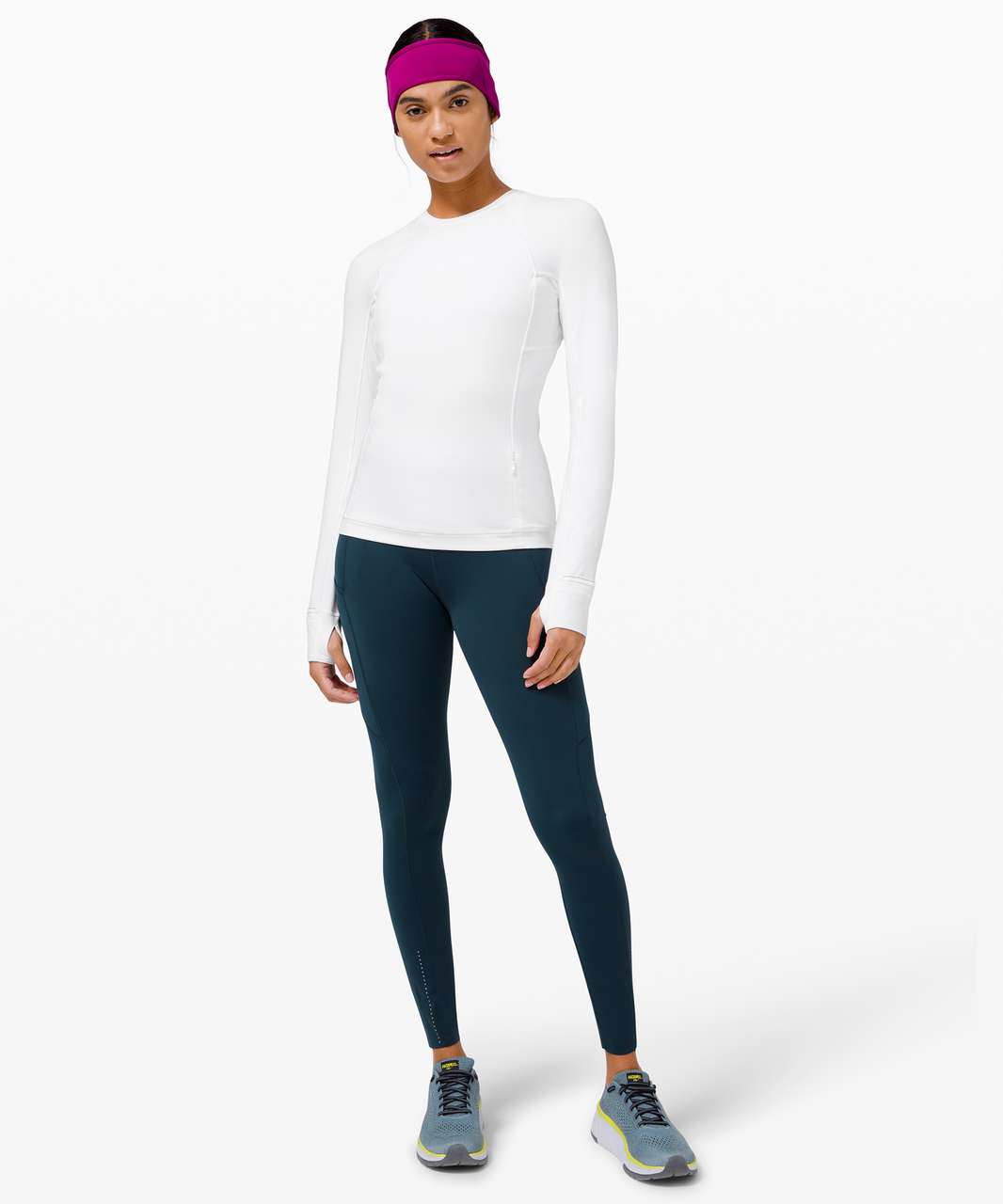 Lululemon Runderful Long Sleeve *Brushed - White