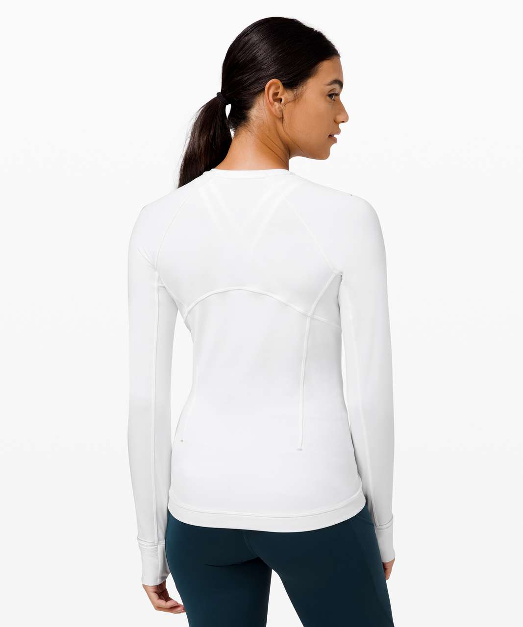 Lululemon Runderful Long Sleeve *Brushed - White - lulu fanatics