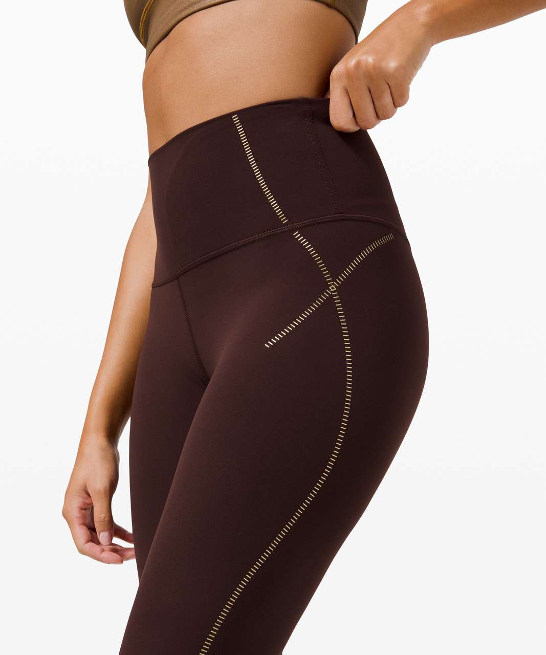 Discount Lululemon Leggings - Radiate Foil Print French Press