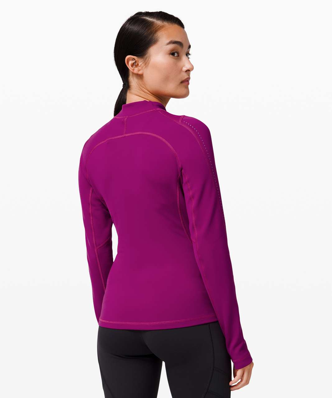 Lululemon Chase the Chill Long Sleeve - Deep Fuschia