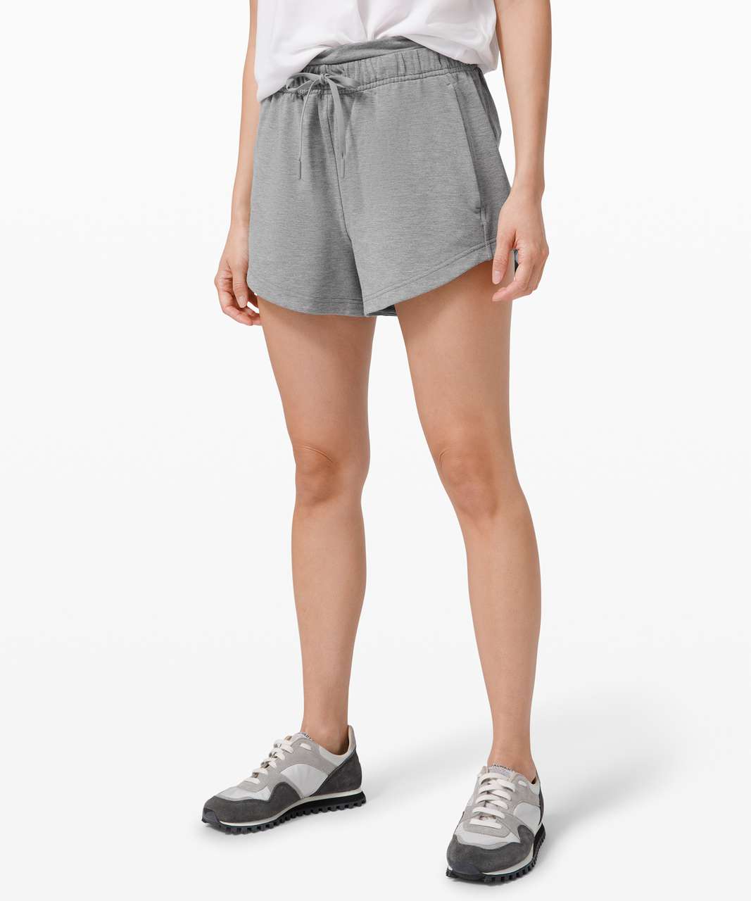 Lululemon Inner Glow 3” Short Heathered Core Medium Grey Modal