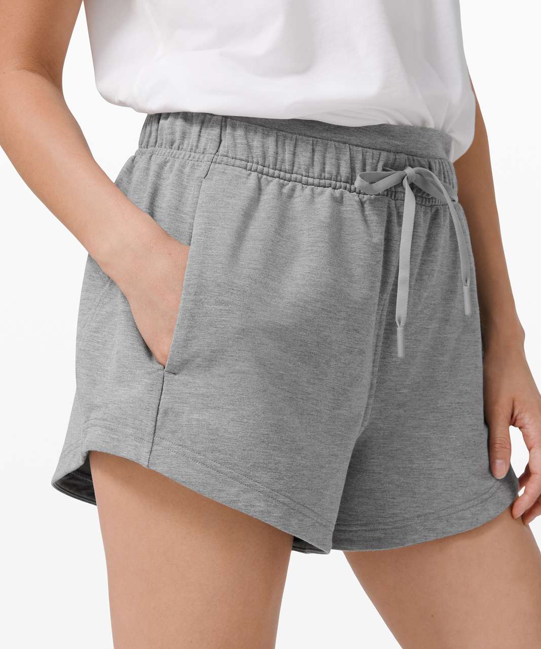 Lululemon Inner Glow Short 3 *Modal - Heathered Core Medium Grey - lulu  fanatics