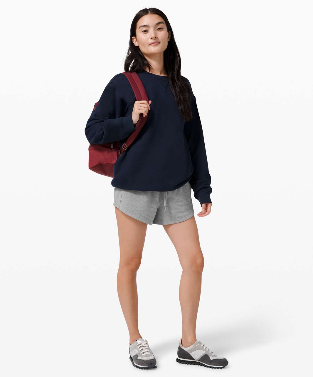 Heathered Desert Sun 1/2 zip!! And grey inner glow shorts. No doggos :( : r/ lululemon