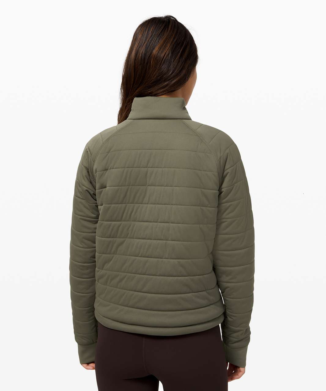 Lululemon Dynamic Movement 1/2 Zip - Army Green - lulu fanatics