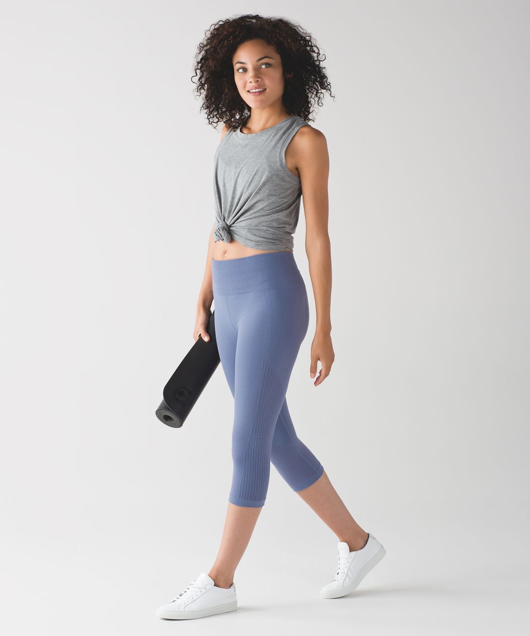 Lululemon Flow & Go Crop - Peri Purple - lulu fanatics