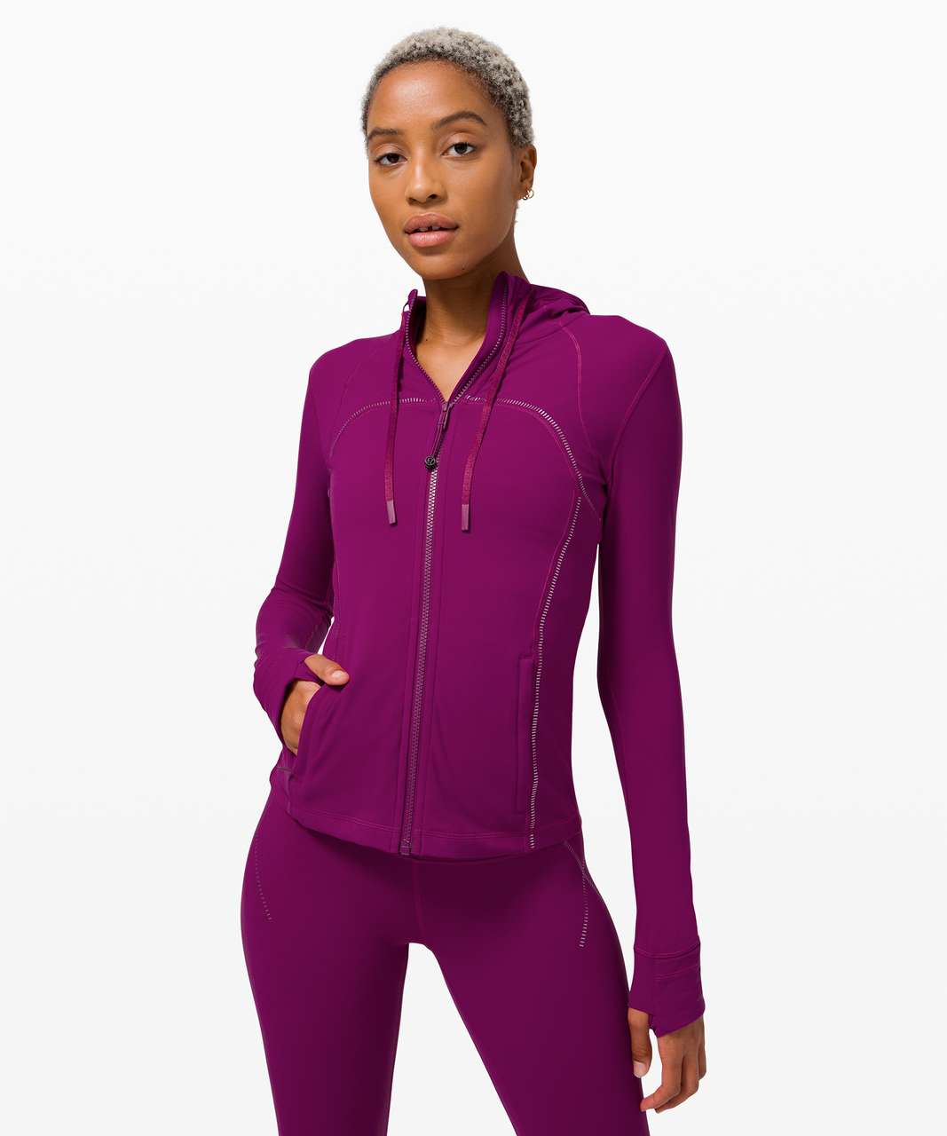 Lululemon Hooded Define Jacket *Gold - Deep Fuschia