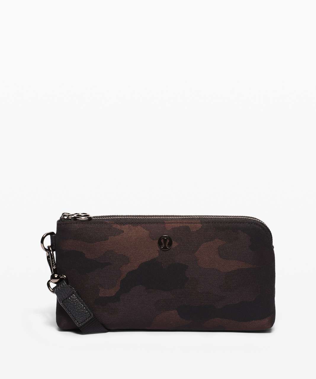 Lululemon Now and Always Pouch - Heritage Camo Jacquard Max Brown Earth Black / Black