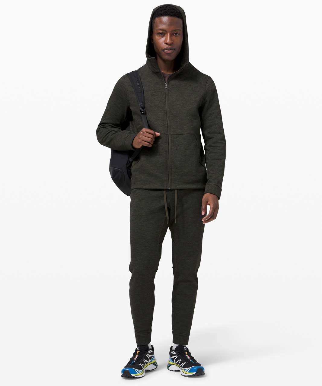 Lululemon Welterweight Jogger 28" - Heathered Dark Olive / Black