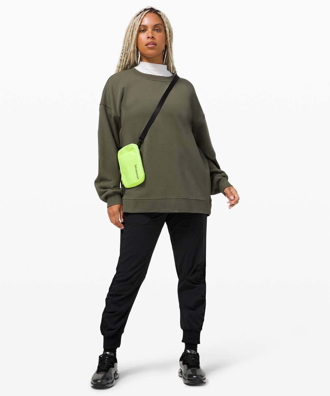 Lululemon Perfectly Oversized Crew - Army Green