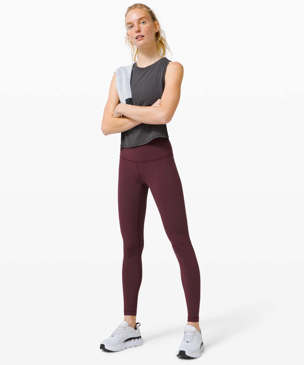 Lululemon Wunder Under High Rise Tight 25” Size 4 Heathered Cassis