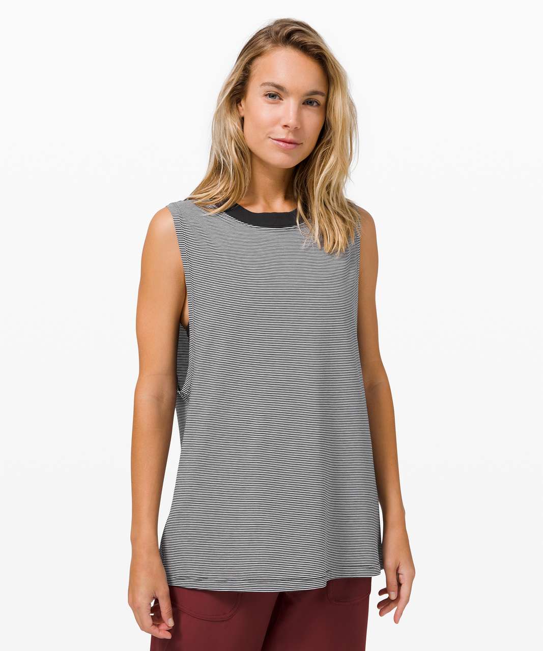 Lululemon All Yours Tank - Tonka Stripe Black White