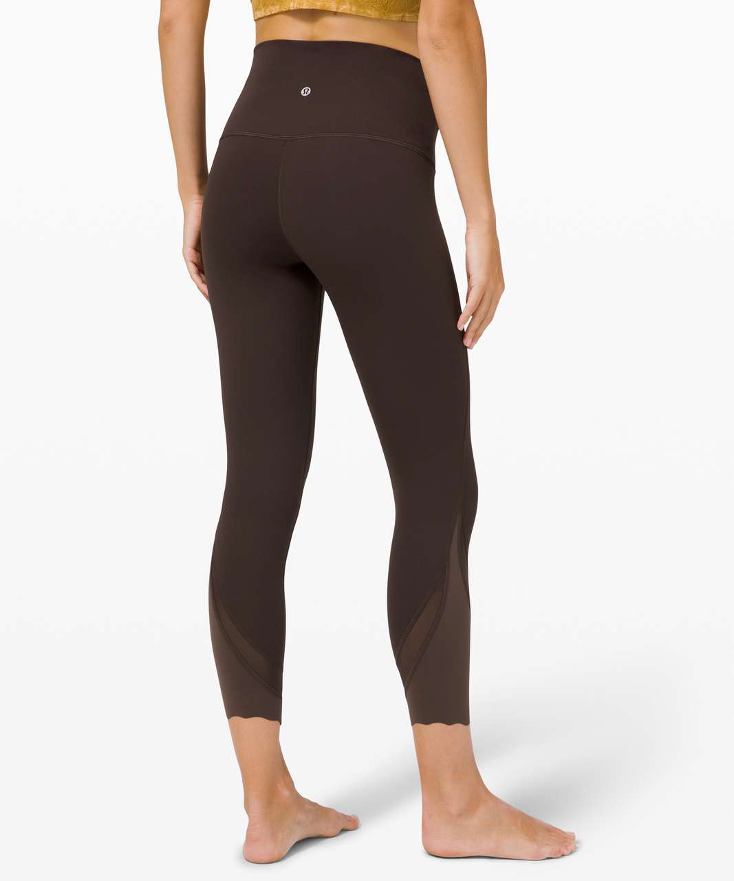 Lululemon Wunder Under High-Rise Crop 23 *Updated Scallop Full-On Luxtreme  - French Press - lulu fanatics