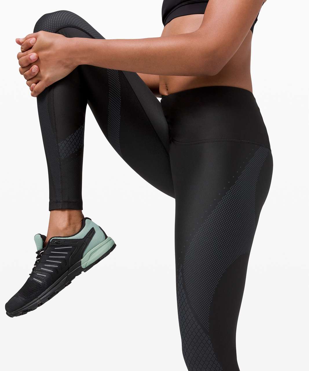 Lululemon Mapped Out High-Rise Tight 28 - Black / Iron Blue - lulu fanatics