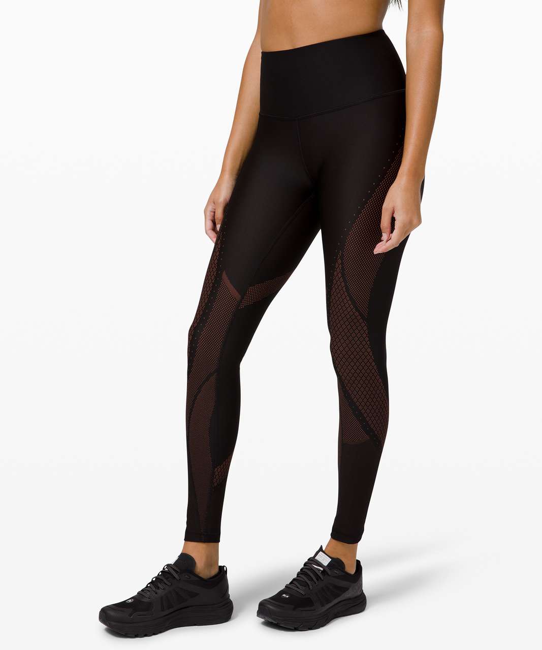 Lululemon Mapped Out High-Rise Tight 28" - Black / Ancient Copper