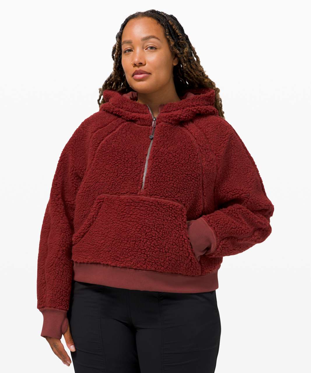 Lululemon Scuba Oversized Sherpa 1/2 Zip - Savannah - lulu fanatics