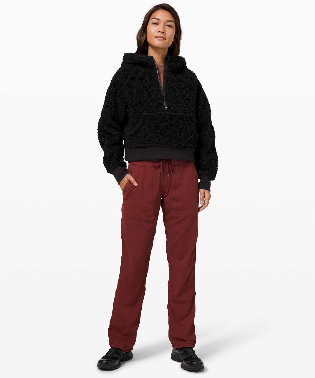 Lululemon Scuba Oversized Sherpa 1/2 Zip - Black