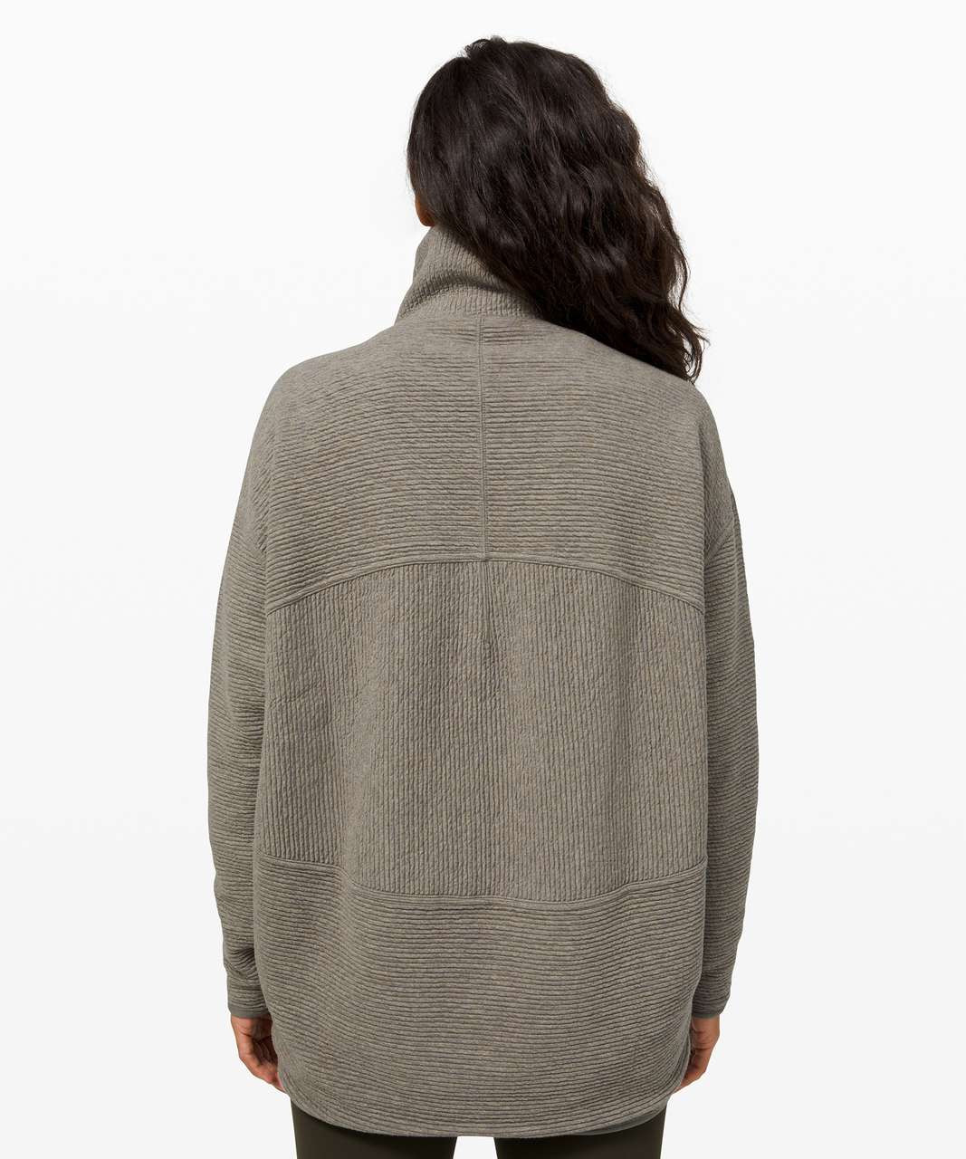 Lululemon Peaceful Moments Full Zip - Heathered Grey Sage / Grey Sage