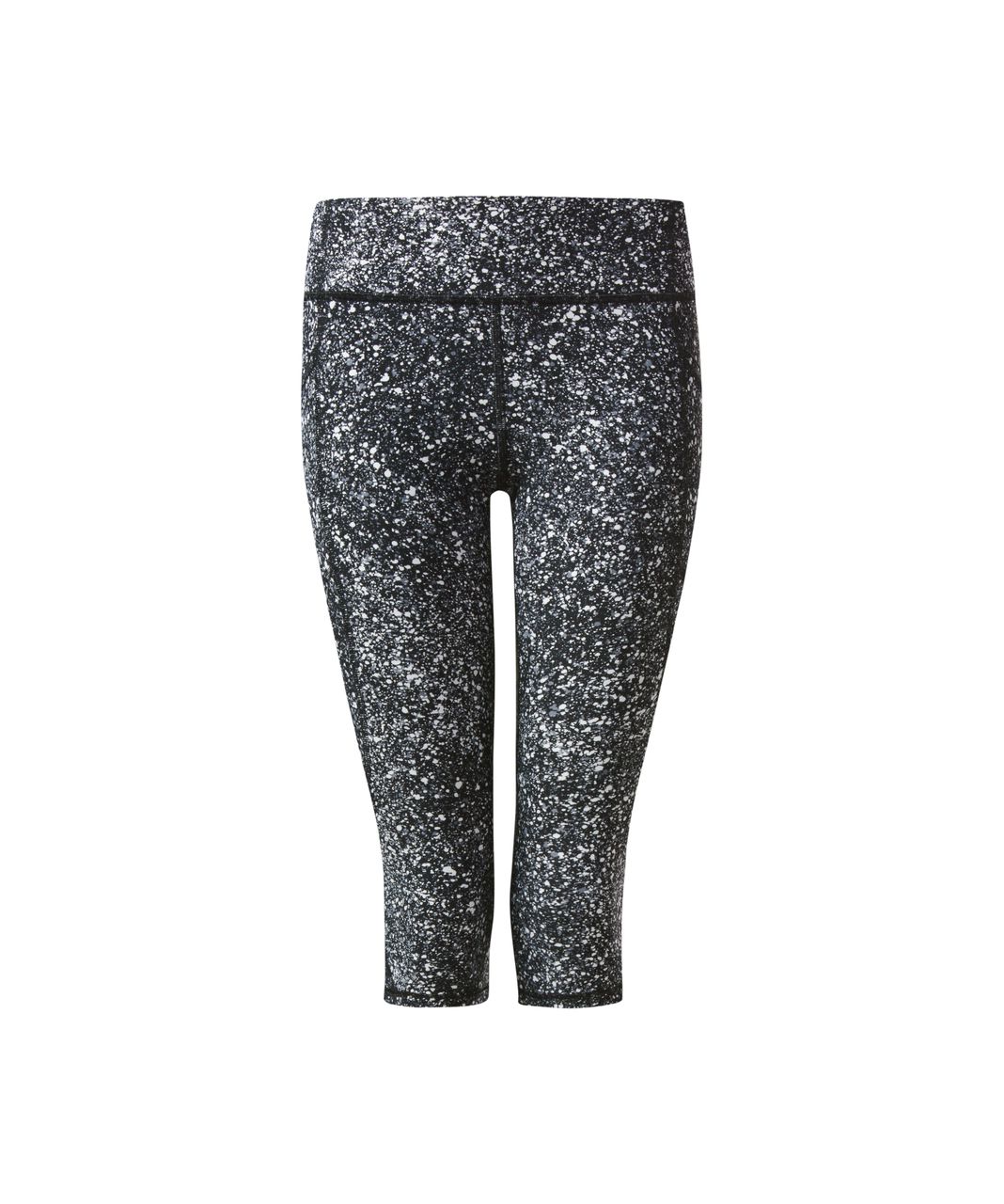 Lululemon Tight Stuff Crop II - Splatter Alpine White Black