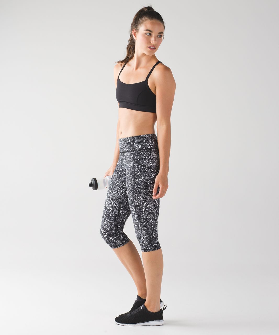 Lululemon Tight Stuff Tight II - Luminesce Splatter White Black