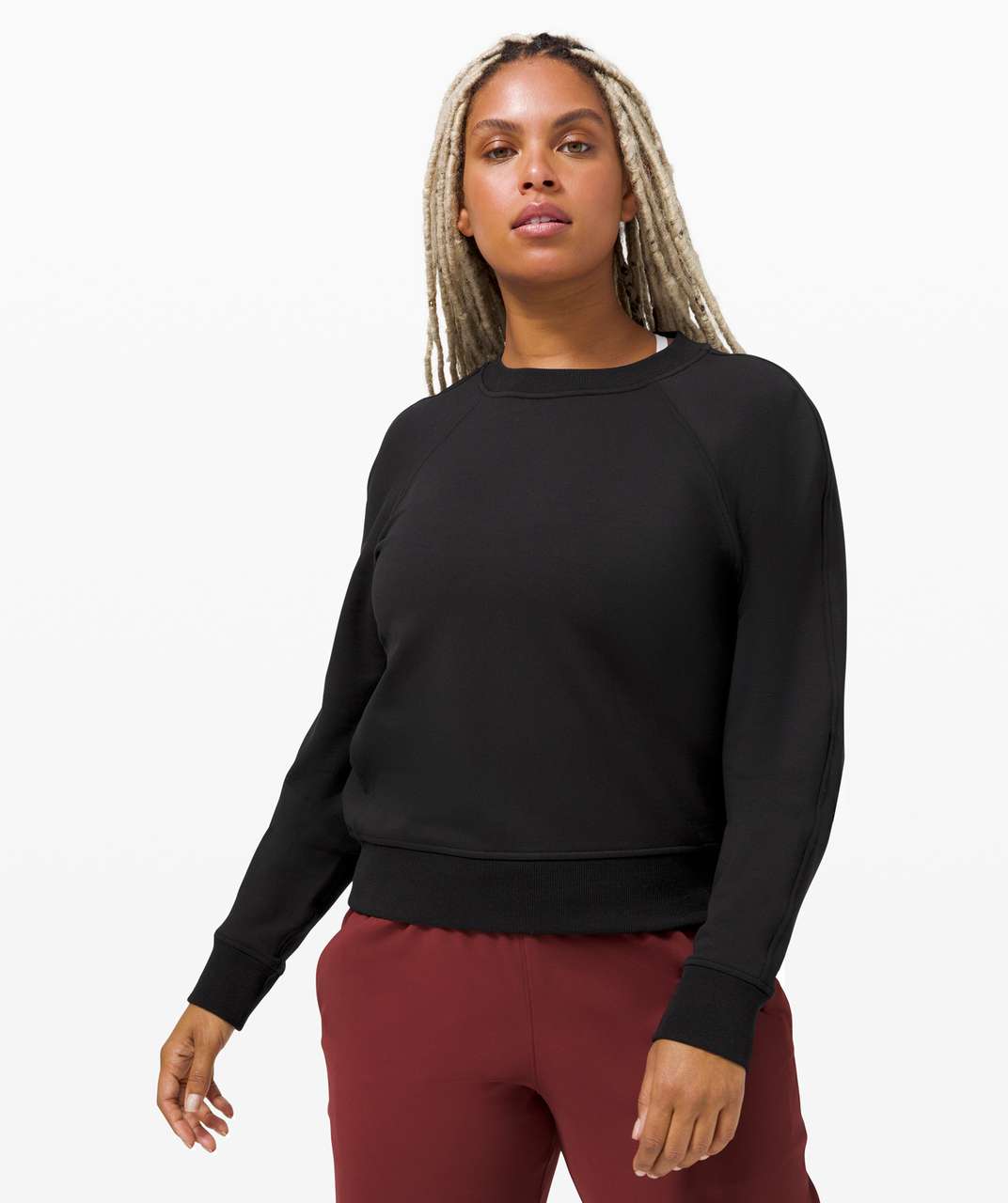 Lululemon Warm Down Crew - Black - lulu fanatics