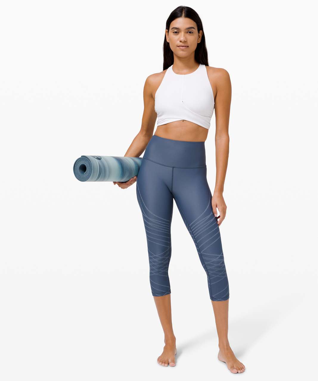 Lululemon Mapped Out High-Rise Crop 21" - Iron Blue / Chambray