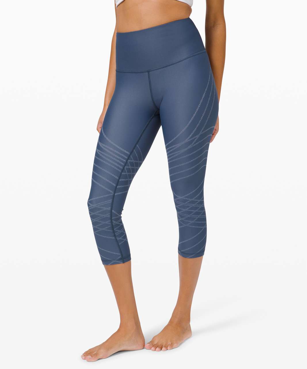 Lululemon Mapped Out High-Rise Crop 21 - Iron Blue / Chambray