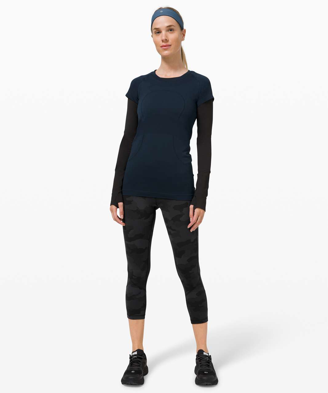 Lululemon Pace Rival Crop - 22 - Heathered Black / Black - 8 - $45 - From  revivalmdc