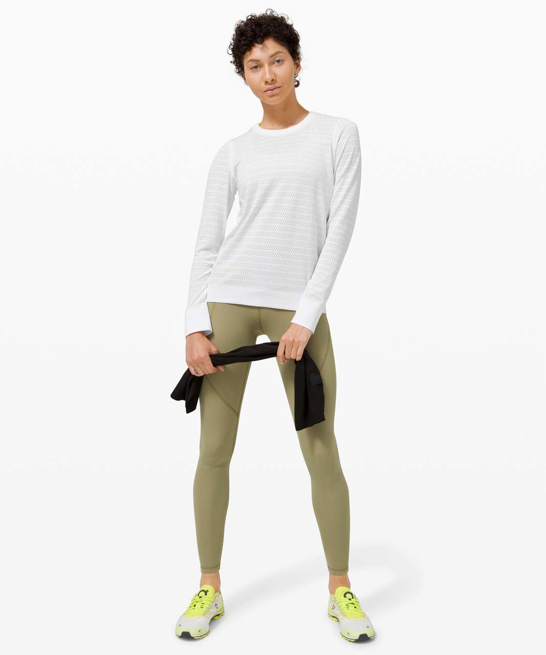 Lululemon Swiftly Breathe Long Sleeve Squad - White / White - lulu fanatics