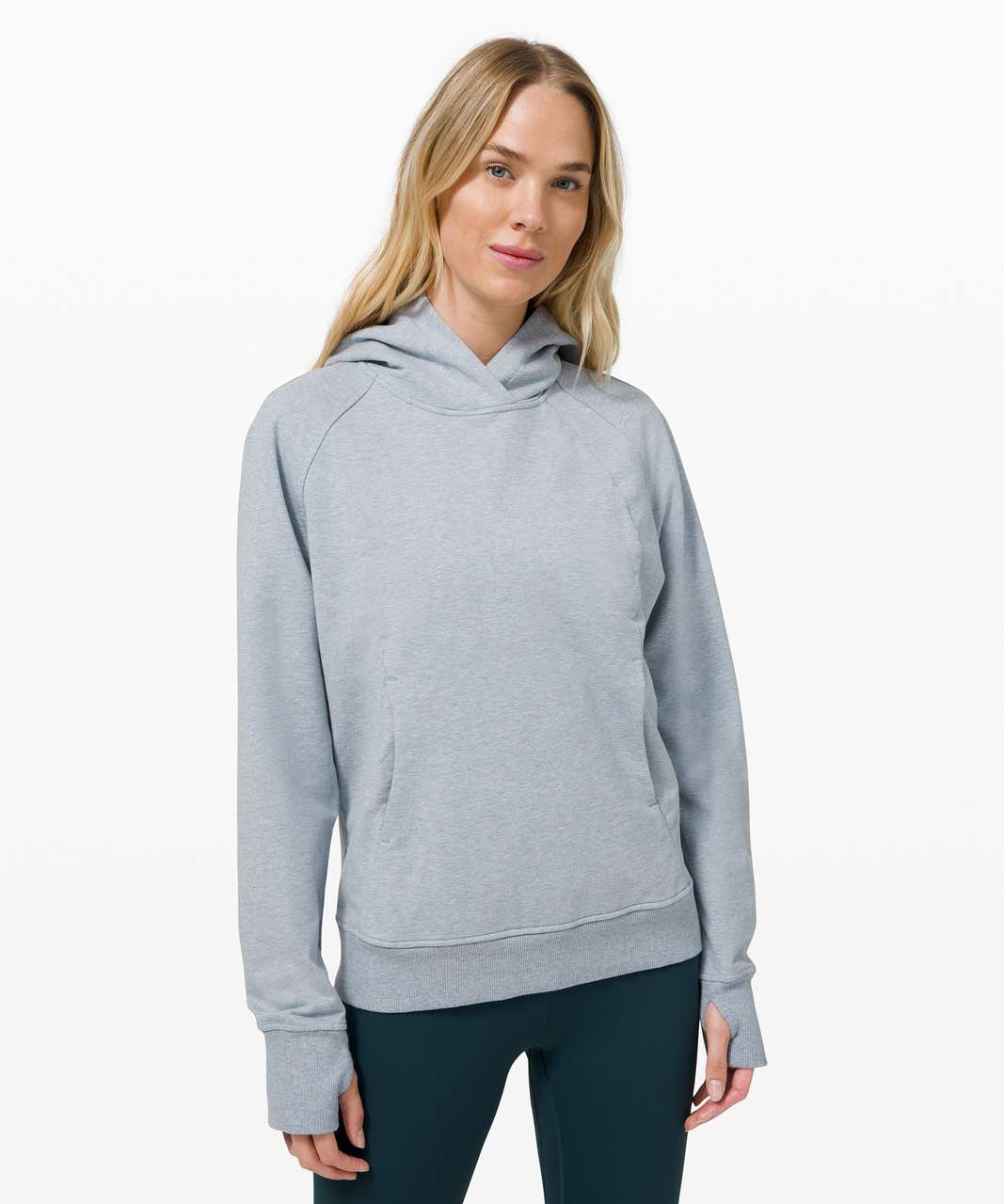 Lululemon Scuba Pullover - Heathered Chambray - lulu fanatics