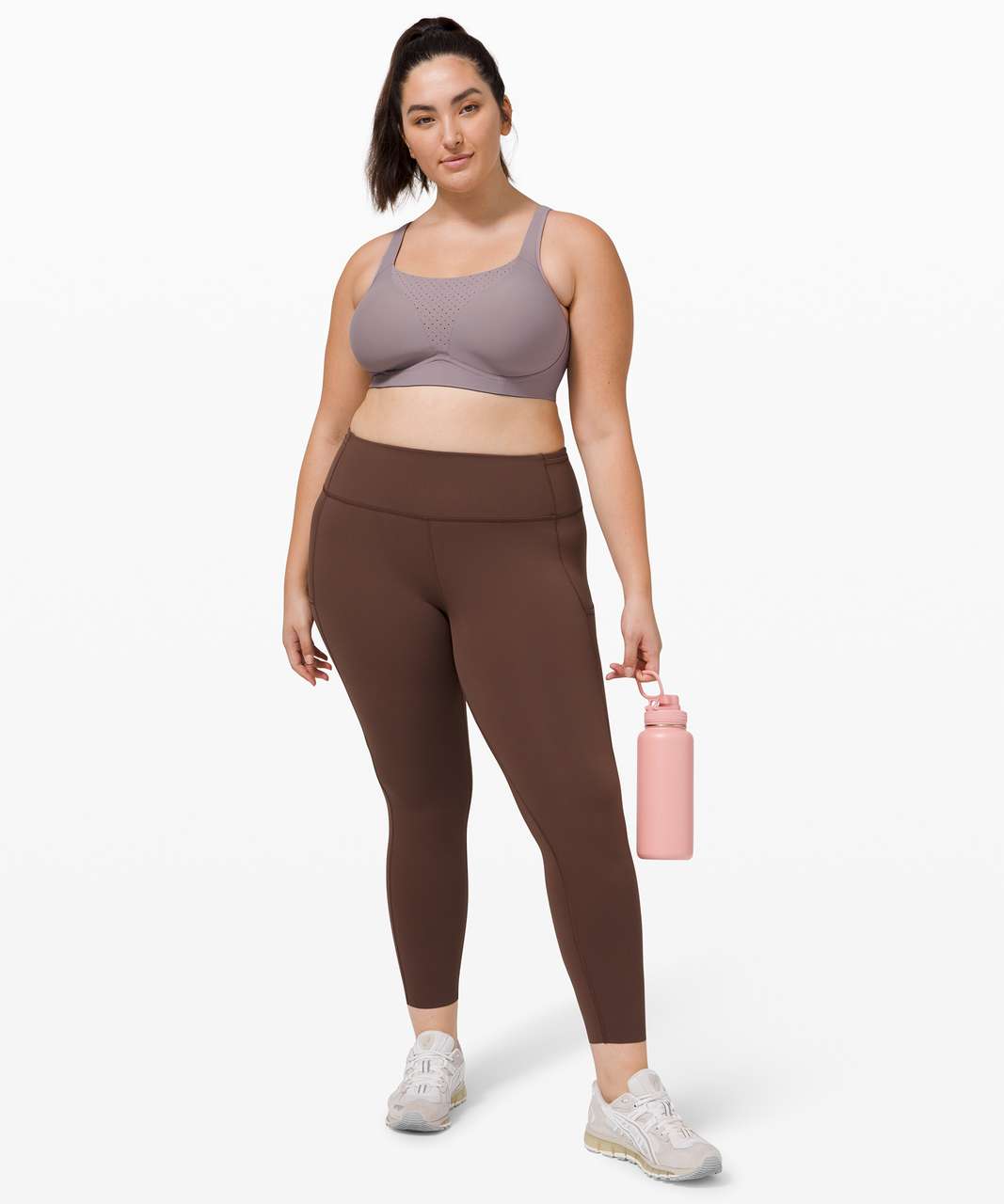 Lululemon Fast and Free Tight II 25" *Non-Reflective Nulux - Brown Earth
