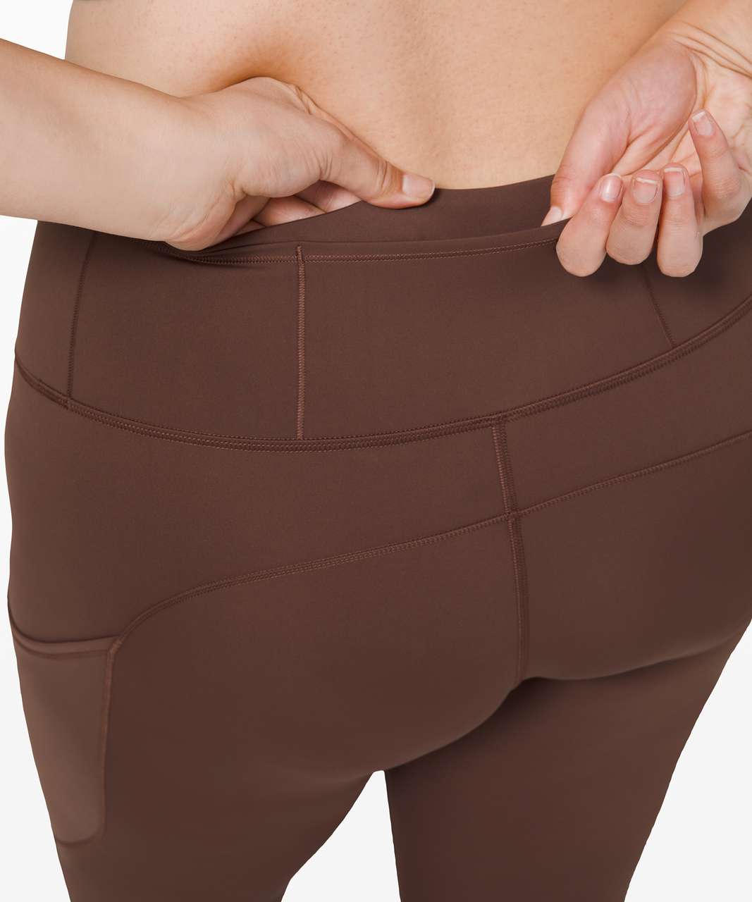 Lululemon Fast and Free Tight II 25 *Non-Reflective Nulux - Brown Earth -  lulu fanatics