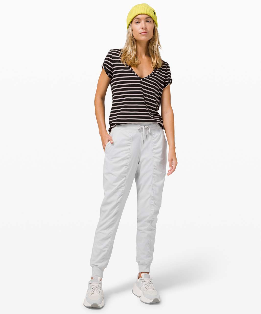 Lululemon Love Tee V - Yachtie Stripe Black Chrome