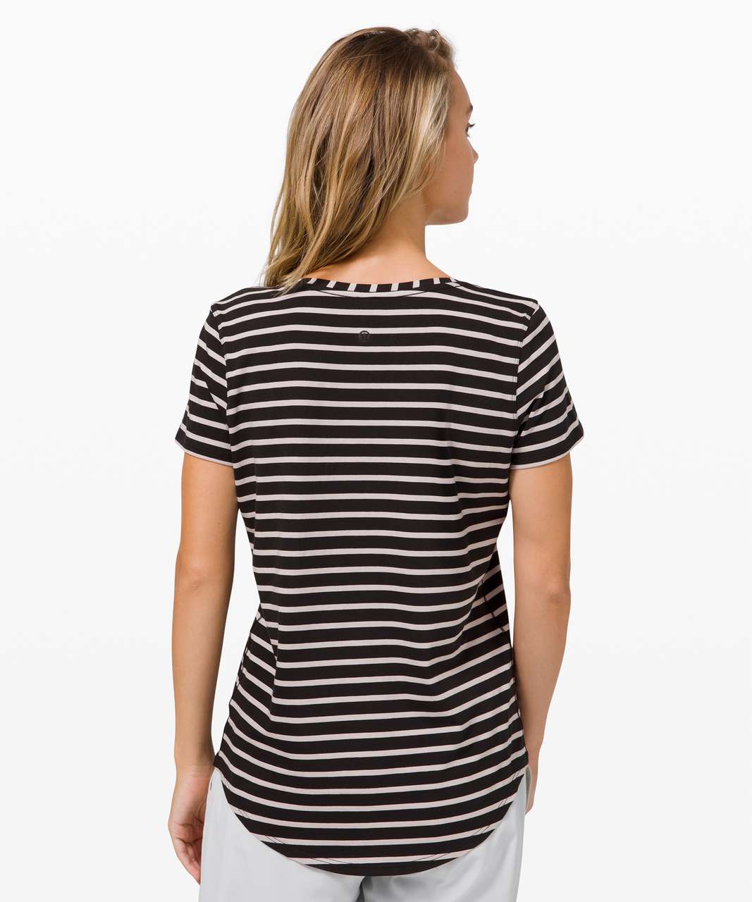 Lululemon Love Tee V - Yachtie Stripe Black Chrome