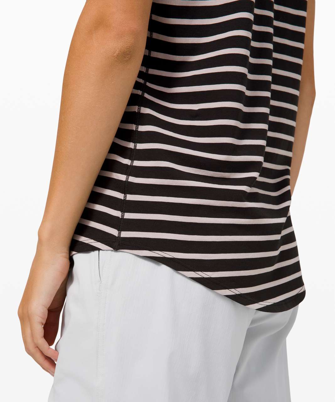 Lululemon Love Tee V - Yachtie Stripe Black Chrome