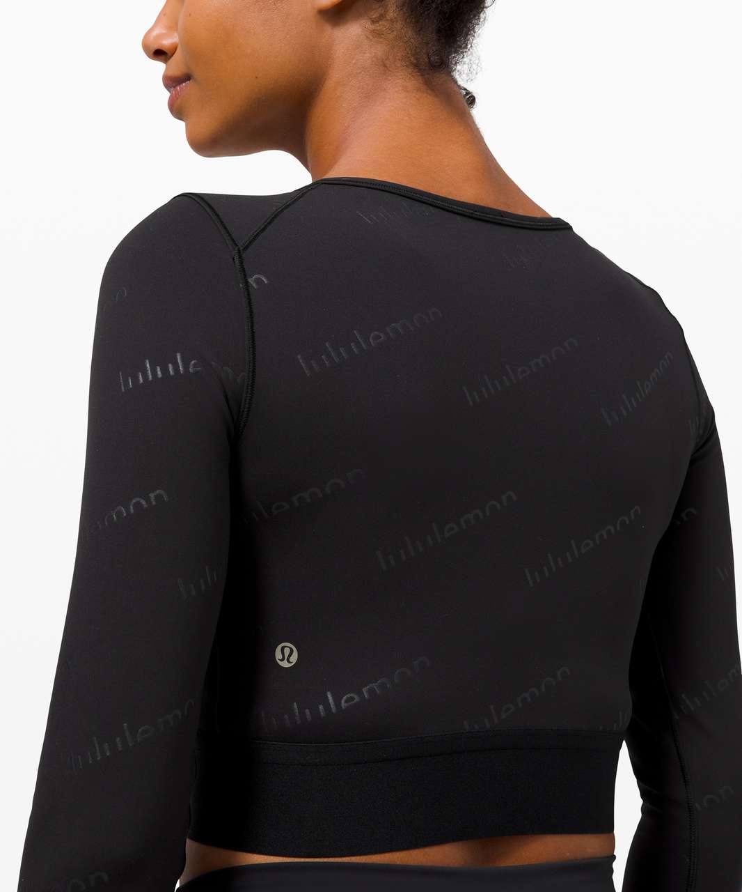 Lululemon Wunder Train Cropped Long Sleeve *Special Edition - Black