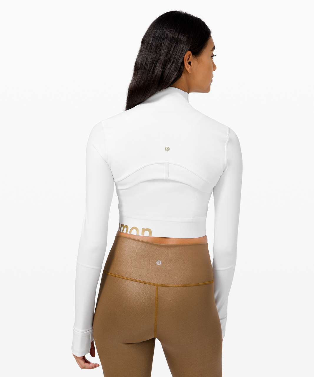 Lululemon Define Jacket Cropped *Gold - White - lulu fanatics