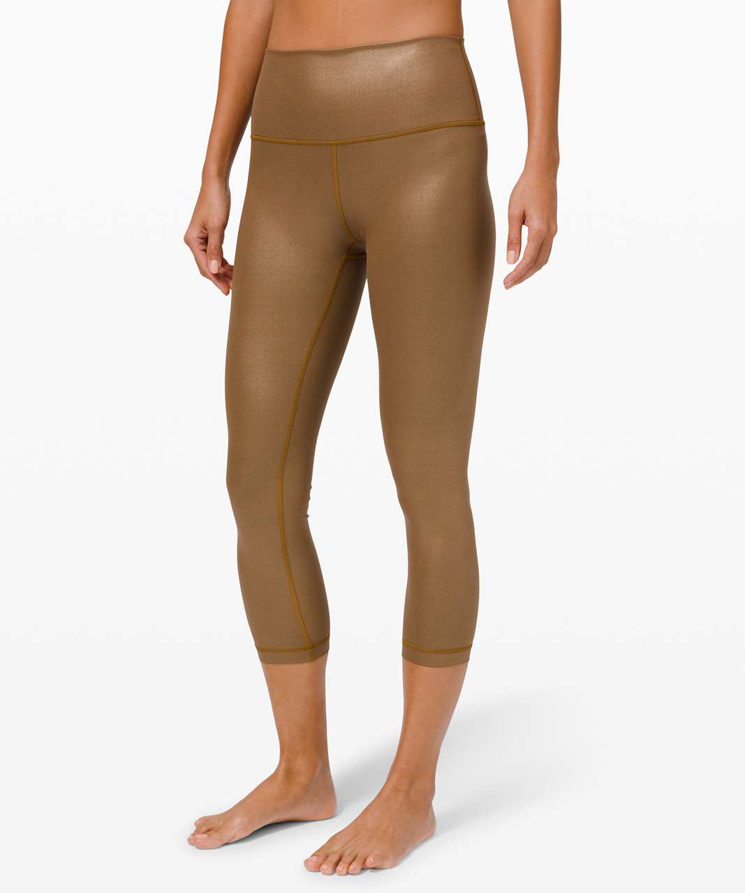 Lululemon Wunder Under High-Rise Crop 23" Foil *Full-On Luxtreme - Matte Copper Foil