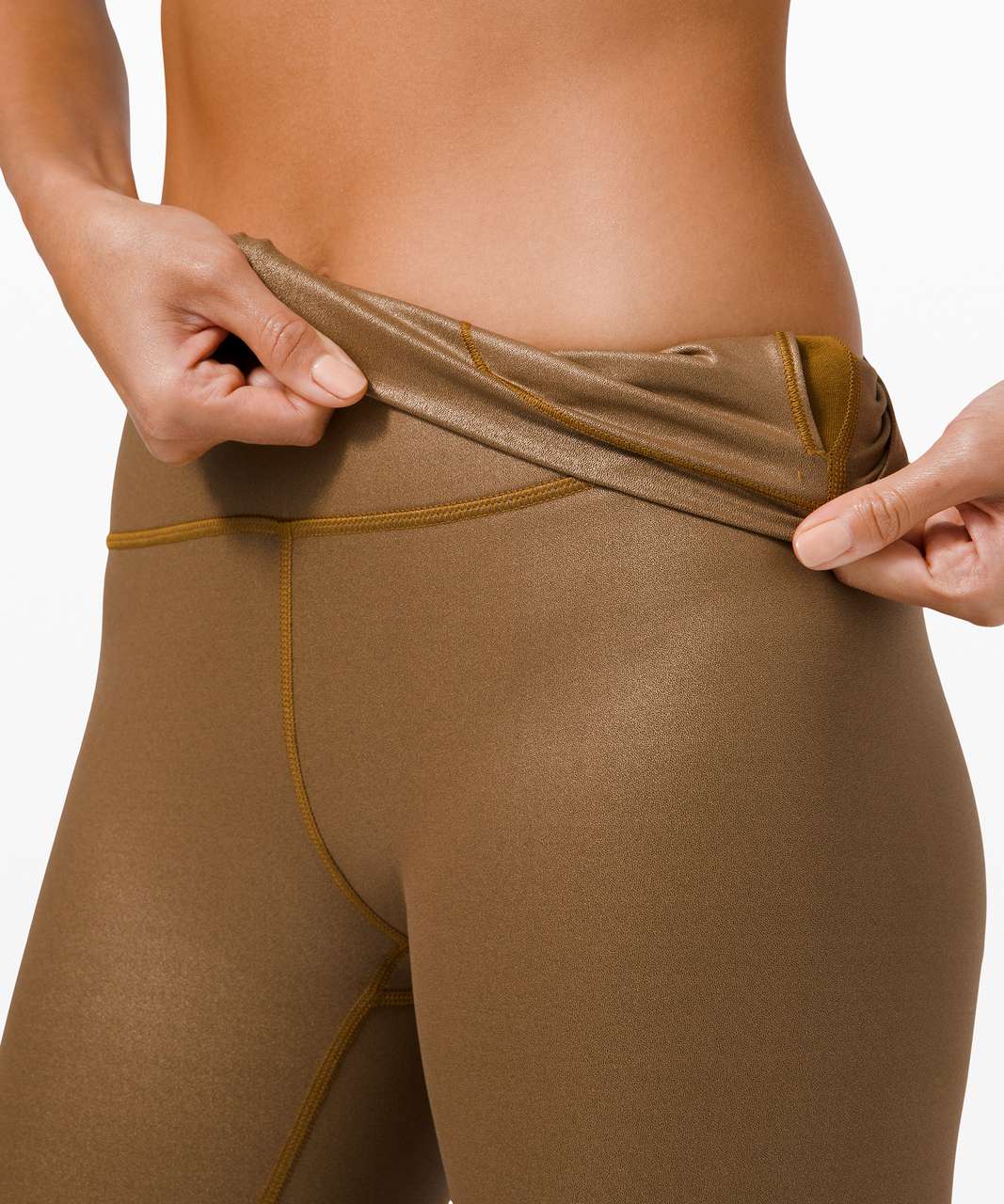 Lululemon Wunder Under High-Rise Crop 23" Foil *Full-On Luxtreme - Matte Copper Foil