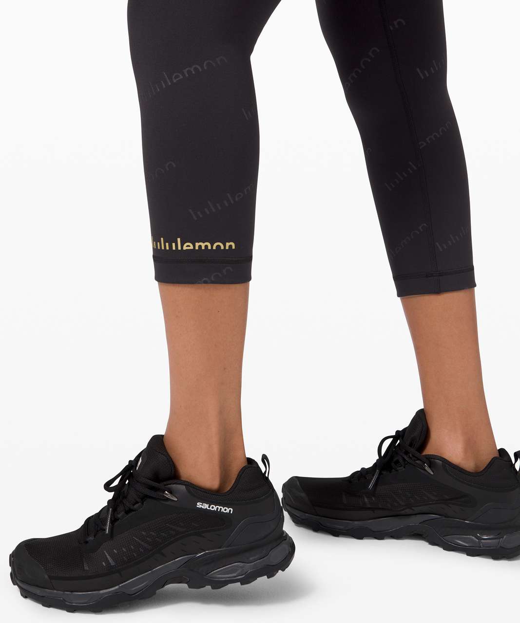 Lululemon Wunder Train High-Rise Crop 21" *Special Edition - Embossed Lululemon Black