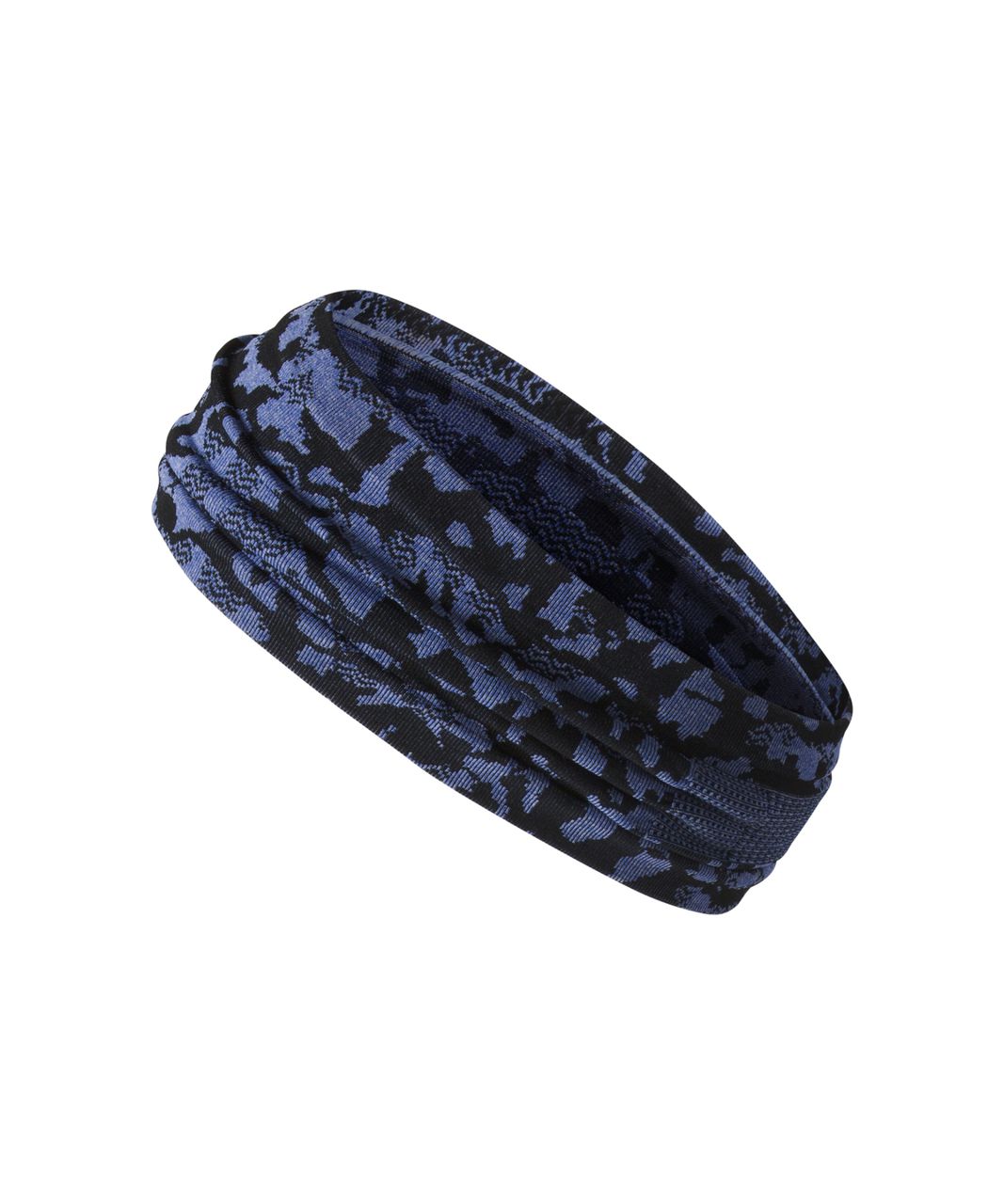 Lululemon Bangs Back Headwrap - Heathered Sapphire Blue / Black