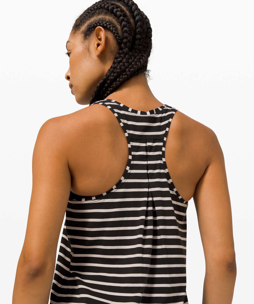 Lululemon Love Tank *Pleated - Yachtie Stripe Black Chrome